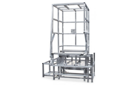 Welded frame for press